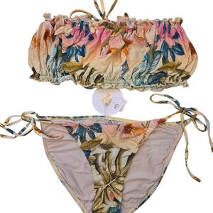 PQ Bikini M Bandeau Top And S Side Tie Bottoms